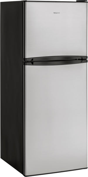 Hotpoint 9.7-cu ft Counter-Depth Top-Freezer Refrigerator ( Stainless steel )