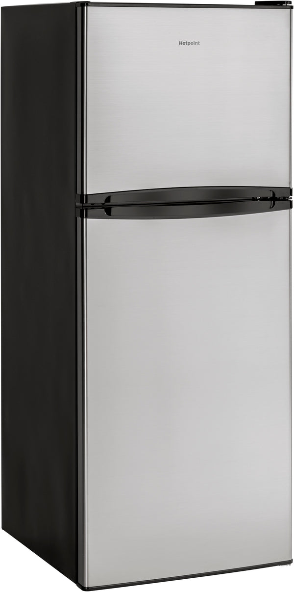 Hotpoint 9.7-cu ft Counter-Depth Top-Freezer Refrigerator ( Stainless steel )