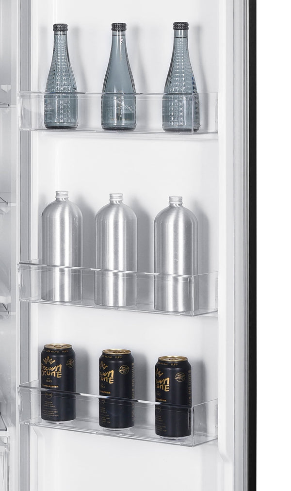 Impecca 18.8-cu ft Counter-Depth Side-by-Side Refrigerator Built-In ( Stainless steel )