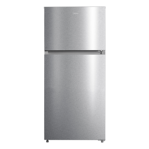 Midea Fingerprint Resistant 14.2-cu ft Counter-Depth Top-Freezer Refrigerator ( Stainless Steel ) Garage Ready ENERGY STAR Certified
