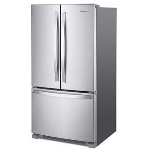 Whirlpool Counter-Depth 20-cu ft 3 -Door French Door Refrigerator with Ice Maker ( Stainless Steel ) ENERGY STAR Certified