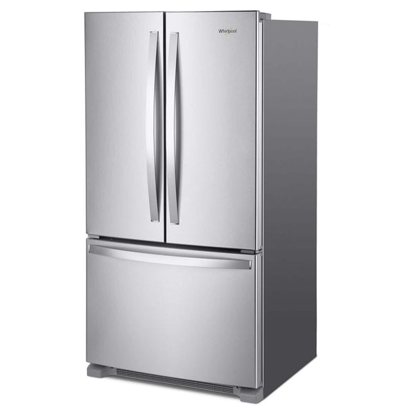 Whirlpool Counter-Depth 20-cu ft 3 -Door French Door Refrigerator with Ice Maker ( Stainless Steel ) ENERGY STAR Certified