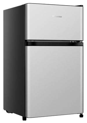 Hisense 3.1-cu ft Mini Fridge with Freezer ( Silver ) ENERGY STAR