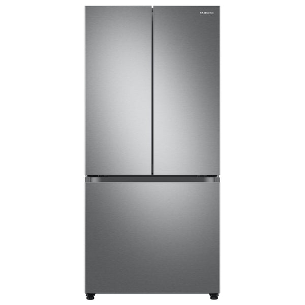 Samsung Standard-Depth Inner Beverage Center 24.5-cu ft 3 -Door Smart Compatible French Door Refrigerator with Dual Ice Maker with Water Dispenser ( Fingerprint Resistant Stainless Steel ) ENERGY STAR Certified