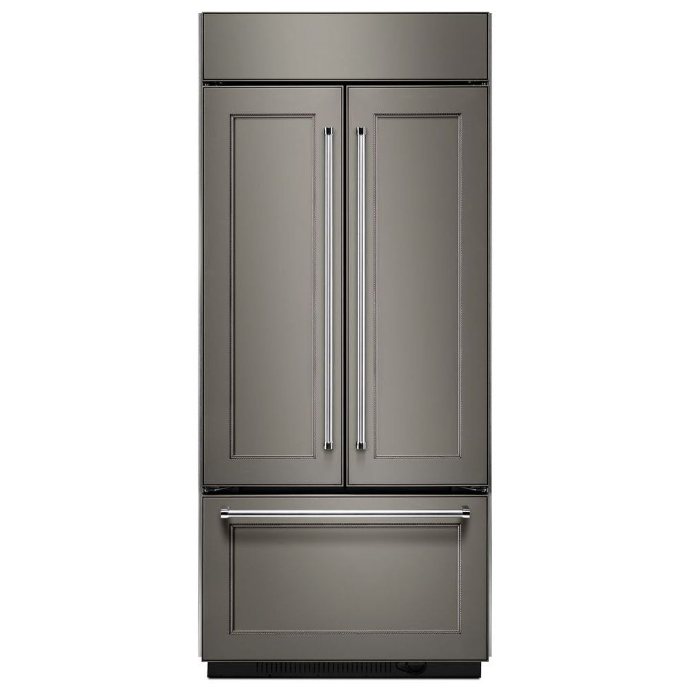 KitchenAid Standard-Depth 20.8-cu ft 3 -Door Built-In French Door Refrigerator with Ice Maker ( Panel Ready )
