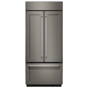 KitchenAid Standard-Depth 20.8-cu ft 3 -Door Built-In French Door Refrigerator with Ice Maker ( Panel Ready )