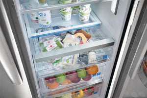 Frigidaire Gallery 22.3-cu ft Counter-Depth Side-by-Side Refrigerator with Ice Maker ,Water and Ice Dispenser ( Fingerprint Resistant Stainless Steel ) ENERGY STAR Certified