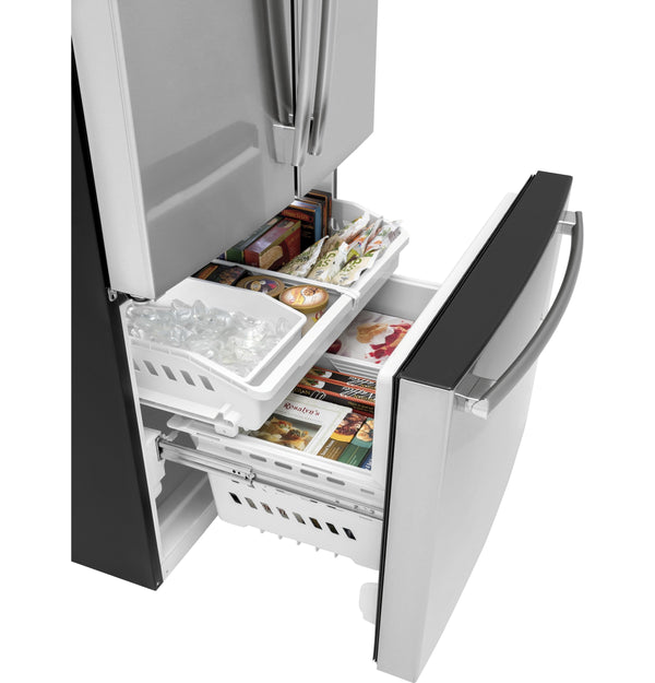 GE Standard-Depth 27-cu ft 3 -Door French Door Refrigerator with Ice Maker with Water Dispenser ( Stainless Steel ) ENERGY STAR Certified