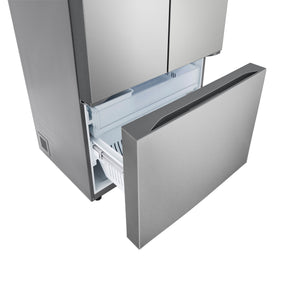 LG Standard-Depth 31.7-cu ft 3 -Door Smart Compatible French Door Refrigerator with Ice Maker with Water Dispenser ( PrintProof Stainless Steel ) ENERGY STAR Certified