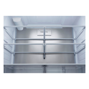 LG Counter-Depth Zero Clearance 23.7-cu ft 3 -Door Smart Compatible French Door Refrigerator with Dual Ice Maker with Water and Ice Dispenser ( PrintProof Stainless Steel ) ENERGY STAR Certified