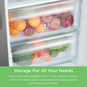 Kenmore 20-cu ft Counter-Depth Side-by-Side Refrigerator with Ice Maker ,Water and Ice Dispenser ( Stainless Steel ) ENERGY STAR Certified