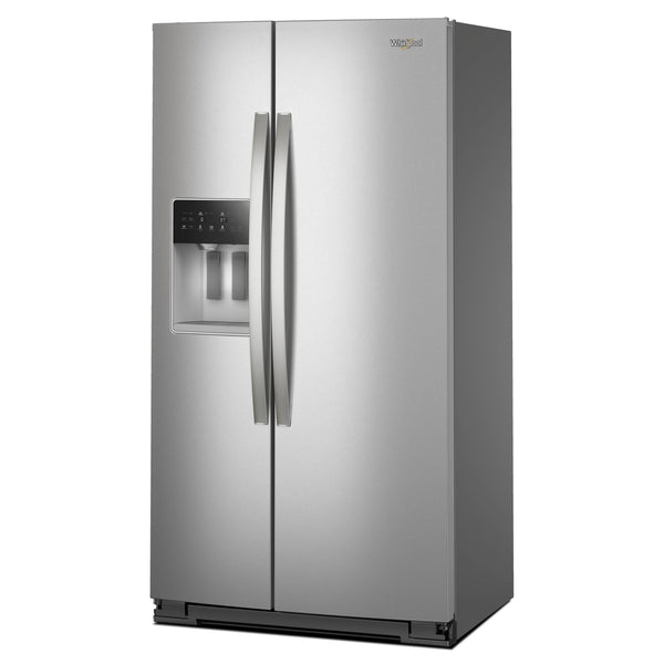 Whirlpool 20.85-cu ft Side-by-Side Refrigerator with Ice Maker ,Water and Ice Dispenser ( Fingerprint Resistant Stainless Finish )