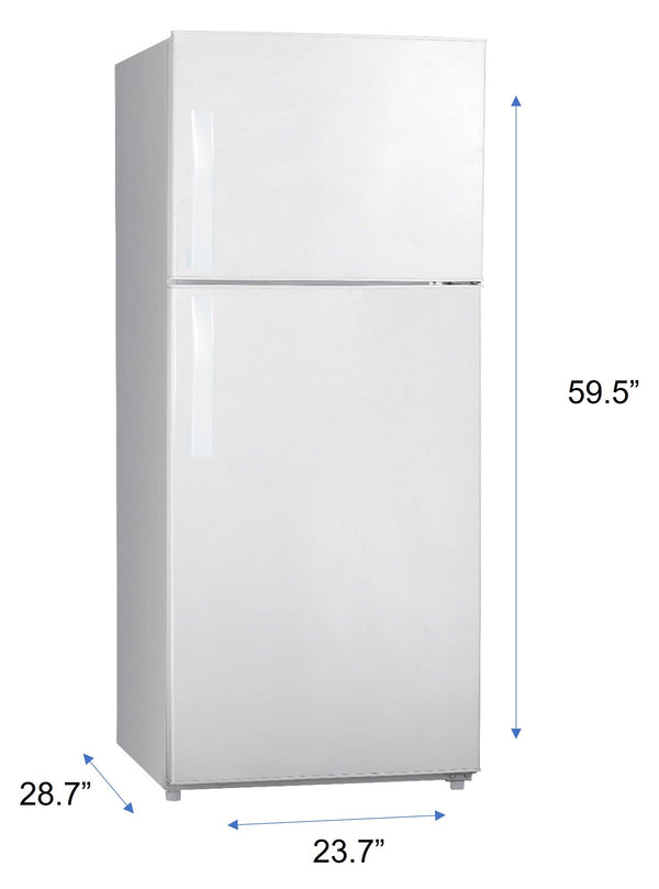 Premium Levella 11.6-cu ft Counter-Depth Top-Freezer Refrigerator ( White )