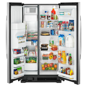 Amana 21.4-cu ft Side-by-Side Refrigerator with Ice Maker ,Water and Ice Dispenser ( Stainless Steel )