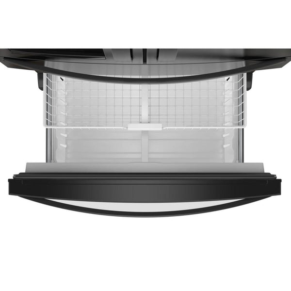 Whirlpool Standard-Depth 24.5-cu ft 4 -Door French Door Refrigerator with Ice Maker with Water and Ice Dispenser ( Black ) ENERGY STAR Certified