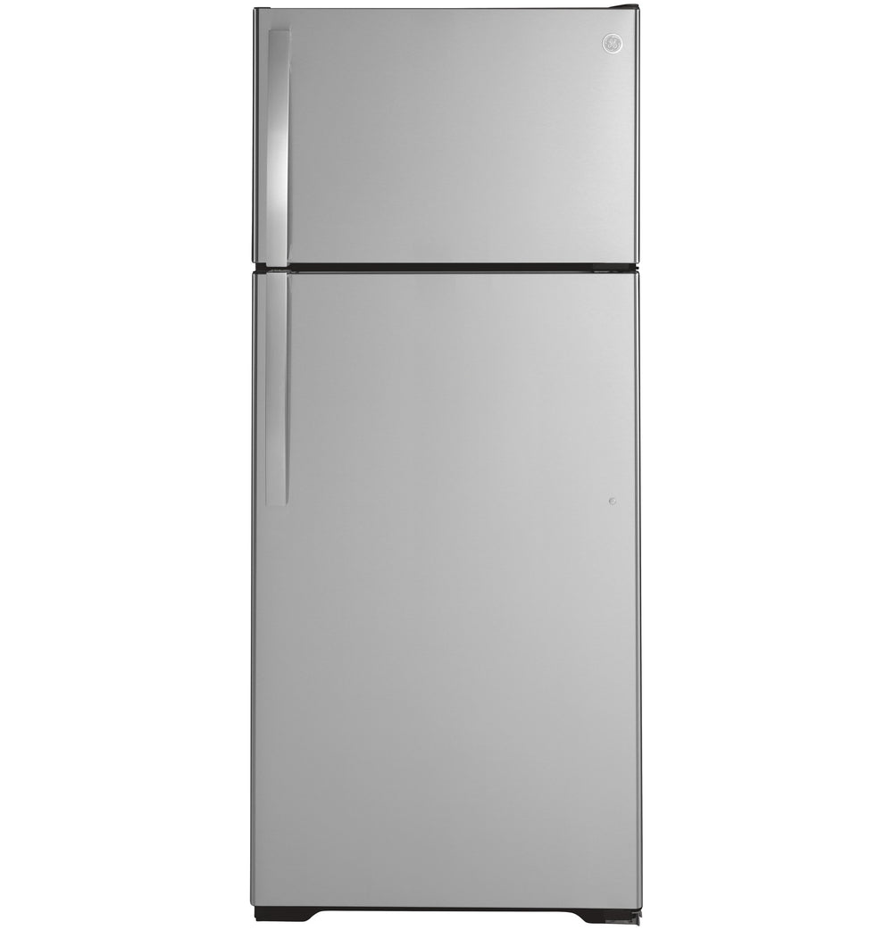 GE 17.5-cu ft Top-Freezer Refrigerator ( Stainless Steel )