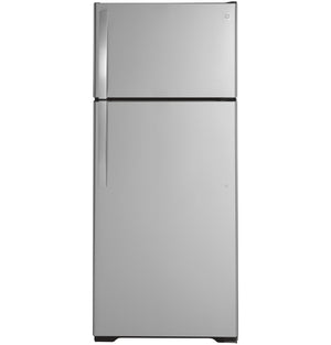 GE 17.5-cu ft Top-Freezer Refrigerator ( Stainless Steel )