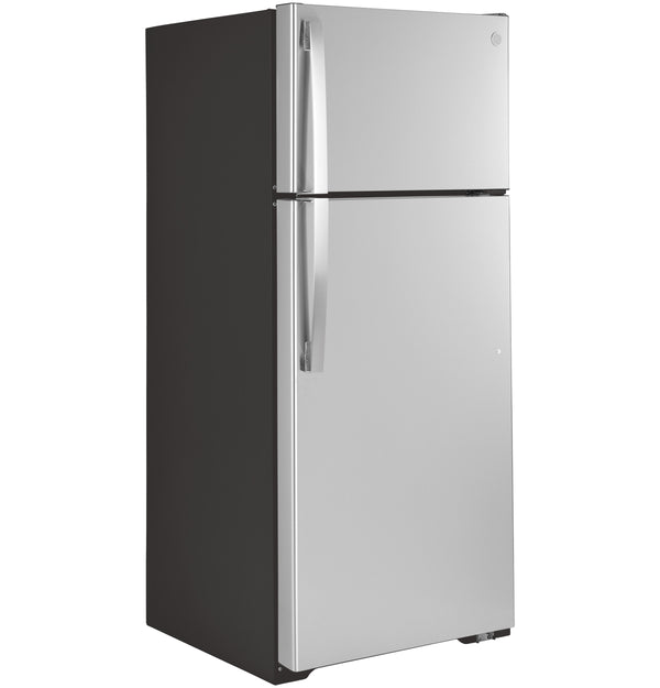 GE 17.5-cu ft Top-Freezer Refrigerator ( Stainless Steel )