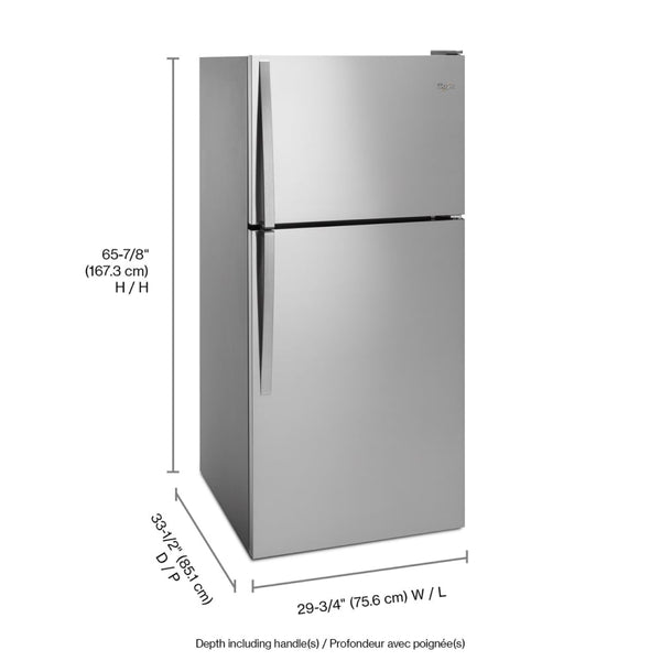 Whirlpool 18.2-cu ft Top-Freezer Refrigerator ( White )