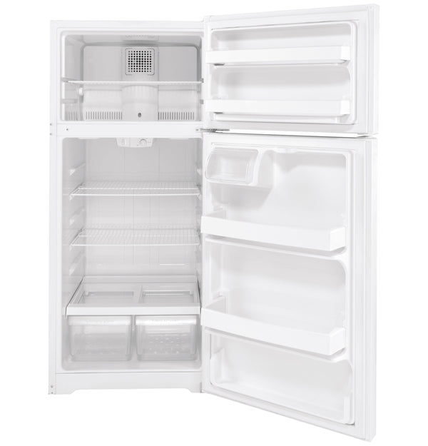 GE 16.6-cu ft Top-Freezer Refrigerator ( White )
