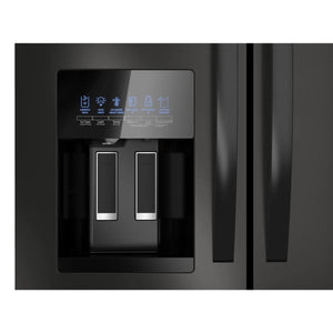 Whirlpool Standard-Depth 24.5-cu ft 4 -Door French Door Refrigerator with Ice Maker with Water and Ice Dispenser ( Black ) ENERGY STAR Certified