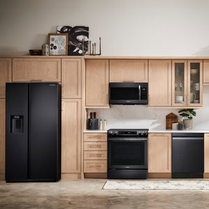 Samsung 27.4-cu ft Side-by-Side Refrigerator with Ice Maker ,Water and Ice Dispenser ( Fingerprint Resistant Black Stainless Steel )