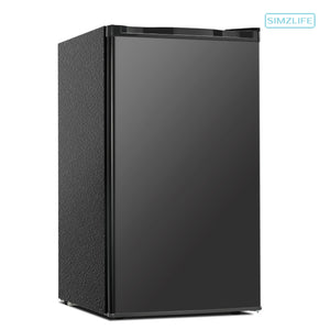 SIMZLIFE 3.2-cu ft Mini Fridge with Freezer ( Black ) Garage Ready
