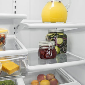 Whirlpool 22.07-cu ft Standard-Depth Bottom-Freezer Refrigerator with Ice Maker ( White ) ENERGY STAR Certified