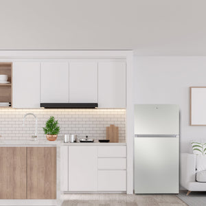 ConServ Reversible Door with Built-in Ice Maker 21-cu ft Top-Freezer Refrigerator with Ice Maker ( Stainless ) ENERGY STAR Certified