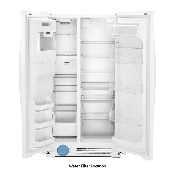 Whirlpool 24.5-cu ft Side-by-Side Refrigerator with Ice Maker ,Water and Ice Dispenser ( White )