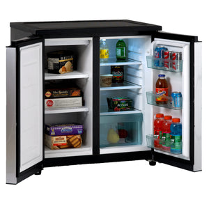 Avanti 5.5-cu ft Mini Fridge with Freezer ( Stainless Steel ) ENERGY STAR