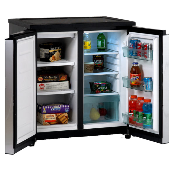 Avanti 5.5-cu ft Mini Fridge with Freezer ( Stainless Steel ) ENERGY STAR