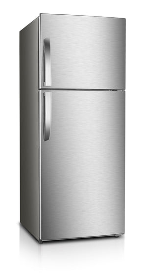 Premium Levella 10.0-cu ft Counter-Depth Top-Freezer Refrigerator ( Stainless steel )