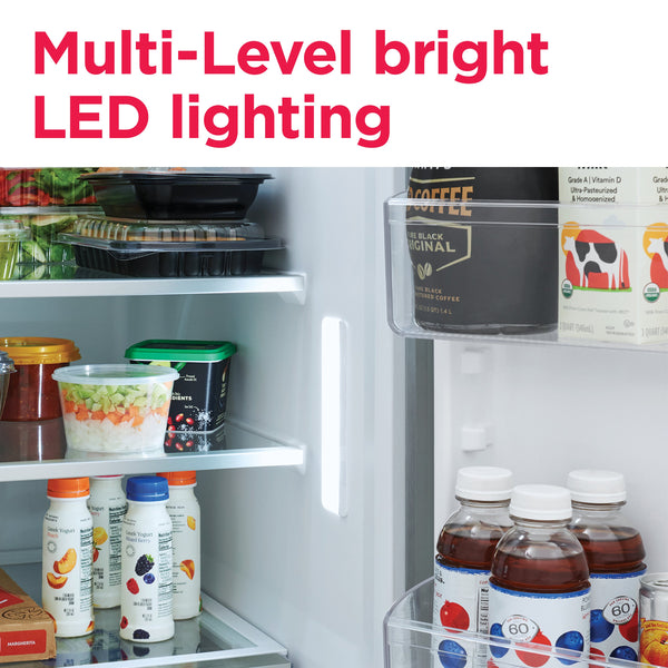 Frigidaire Gallery 22.3-cu ft Counter-Depth Side-by-Side Refrigerator with Ice Maker ,Water and Ice Dispenser ( Fingerprint Resistant Stainless Steel ) ENERGY STAR Certified