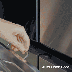 Samsung Bespoke Counter-Depth Family Hub 22.5-cu ft 4 -Door Smart Compatible French Door Refrigerator with Dual Ice Maker with Water Dispenser and Door within Door ( White Glass ) ENERGY STAR Certified