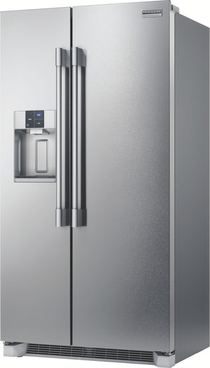 Frigidaire Professional 22.3-cu ft Counter-Depth Side-by-Side Refrigerator with Ice Maker ,Water and Ice Dispenser ( Smudge-Proof Stainless Steel ) ENERGY STAR Certified