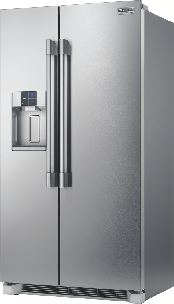 Frigidaire Professional 22.3-cu ft Counter-Depth Side-by-Side Refrigerator with Ice Maker ,Water and Ice Dispenser ( Smudge-Proof Stainless Steel ) ENERGY STAR Certified