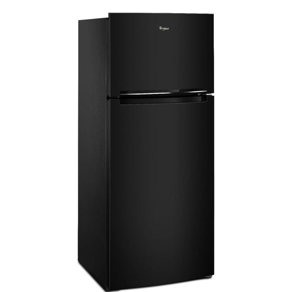 Whirlpool Flexible Storage Bin 17.6-cu ft Top-Freezer Refrigerator ( Black )