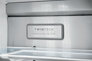 Frigidaire Professional Counter-Depth 21.4-cu ft 4 -Door French Door Refrigerator with Dual Ice Maker with Water and Ice Dispenser ( Smudge-Proof Stainless Steel ) ENERGY STAR Certified