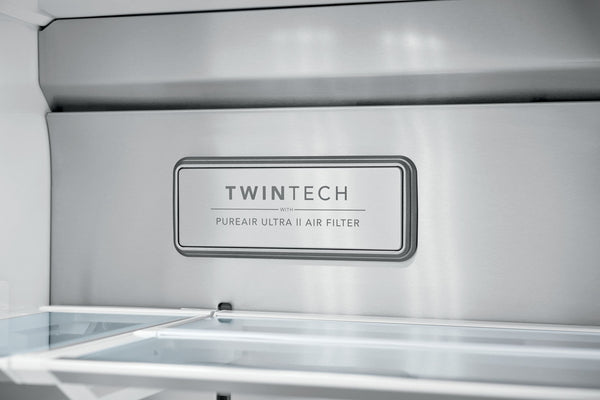 Frigidaire Professional Counter-Depth 21.4-cu ft 4 -Door French Door Refrigerator with Dual Ice Maker with Water and Ice Dispenser ( Smudge-Proof Stainless Steel ) ENERGY STAR Certified