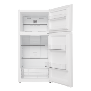 Midea Fingerprint Resistant 14.2-cu ft Counter-Depth Top-Freezer Refrigerator ( White ) Garage Ready ENERGY STAR Certified