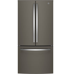 GE Standard-Depth 24.8-cu ft 3 -Door French Door Refrigerator with Ice Maker with Water Dispenser ( Slate ) ENERGY STAR Certified