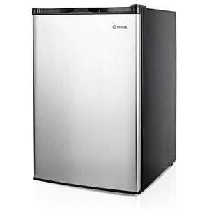 Costway 3-cu ft Mini Fridge with Freezer ( Silver )