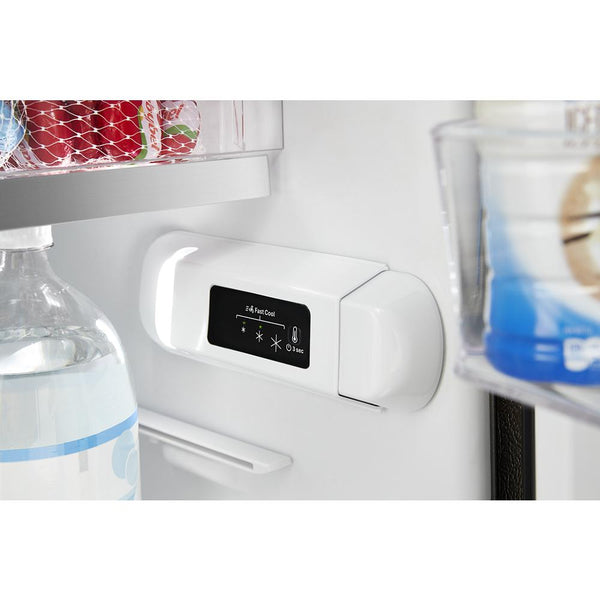 Whirlpool 11.6-cu ft Counter-Depth Top-Freezer Refrigerator ( Fingerprint Resistant Black Stainless )