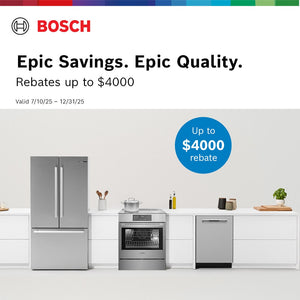 Bosch Fastest Ice Maker Standard-Depth 300 Series 26-cu ft 3 -Door Smart Compatible French Door Refrigerator with Ice Maker with Water and Ice Dispenser ( Stainless Steel ) ENERGY STAR Certified