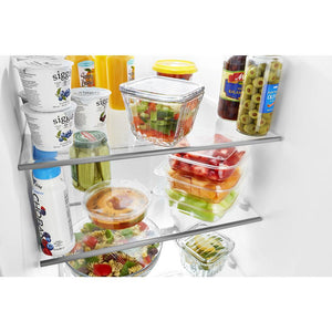 Whirlpool 21.4-cu ft Side-by-Side Refrigerator with Ice Maker ,Water and Ice Dispenser ( Stainless Steel ) ENERGY STAR Certified