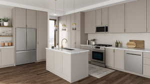 Kenmore Counter-Depth 20.3-cu ft 3 -Door French Door Refrigerator with Ice Maker ( Stainless Steel ) ENERGY STAR Certified