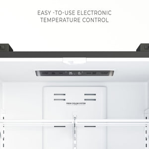 KoolMore Counter-Depth 22.5-cu ft 4 -Door French Door Refrigerator with Ice Maker ( Stainless steel )