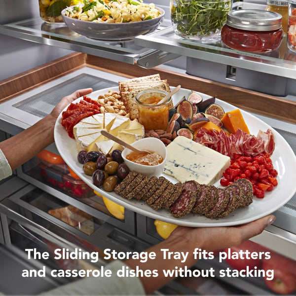 KitchenAid Standard-Depth 27-cu ft 3 -Door French Door Refrigerator with Ice Maker with Water and Ice Dispenser ( Stainless Steel with PrintShield Finish ) ENERGY STAR Certified