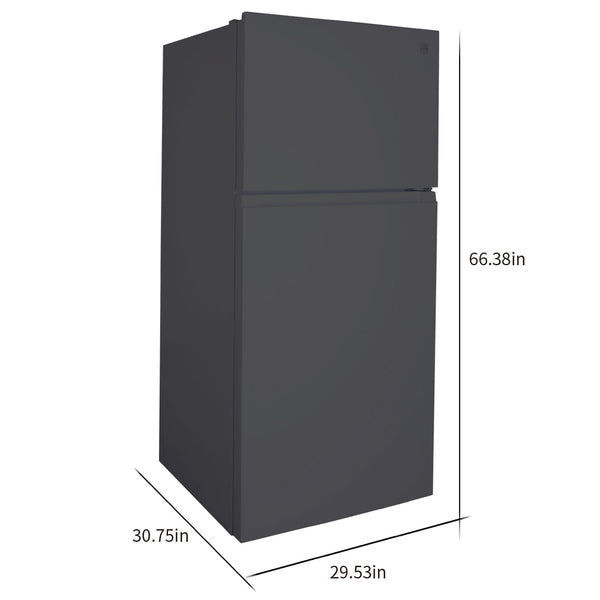 Kenmore 18.1-cu ft Top-Freezer Refrigerator with Ice Maker ( Black ) ENERGY STAR Certified
